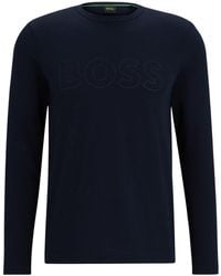 BOSS - Crew Neck Longsleeve Tee - Lyst