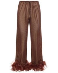 Oséree - Oséree Lurex Thread Trousers - Lyst