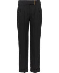 Tom Ford - Metal Bar Detailed Straight-Leg Pants - Lyst