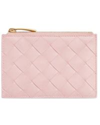 Bottega Veneta - Intrecciato Zipped Card Case - Lyst