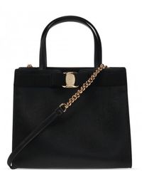 Ferragamo - Logo Handbag - Lyst