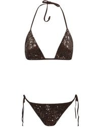 P.A.R.O.S.H. - Sequin-Embellished Bikini - Lyst