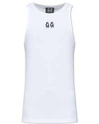 44 Label Group - Logo Printed Crewneck Tank Top - Lyst