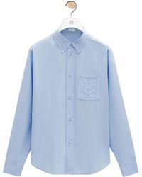 Loewe - Cotton-Blend Anagram Shirt - Lyst