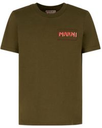 Marni - Logo-Printed Crewneck T-Shirt - Lyst