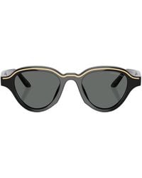 Emporio Armani - Irregular Frame Sunglasses - Lyst