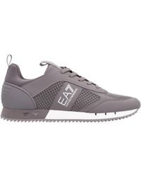 EA7 - Cordura Round Toe Panelled Sneakers - Lyst