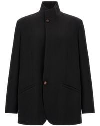 ZEGNA - Wool Blazer With Buttons - Lyst