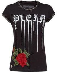 Philipp Plein - Logo Details T-Shirt - Lyst