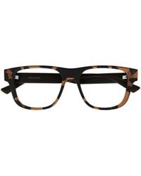 Gucci - Eyewear Rectangle Frame Glasses - Lyst