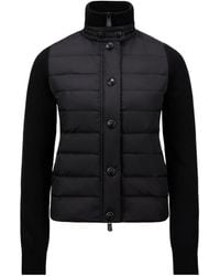 Moncler - Grenoble Long Sleeved Knitted Cardigan - Lyst