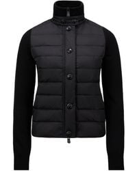 Moncler - Grenoble Long Sleeved Knitted Cardigan - Lyst