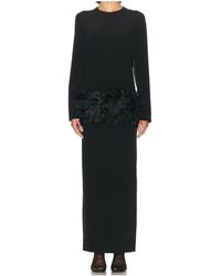 TOTEME - Totême Petal-Detailed Crewneck Maxi Dress - Lyst