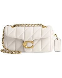 COACH - Tabby 20 Logo Plaque Quilted Shoulder Bag - Lyst