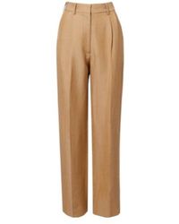 Blazé Milano - Fox Linen-Blend Straight Pants - Lyst