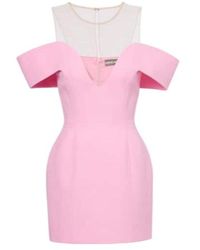David Koma - Virgin Wool Crepe Minidress - Lyst