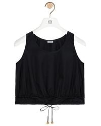 Loewe - Paula's Ibiza Drawstring Sleeveless Top - Lyst
