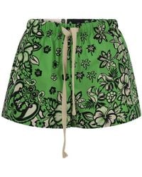RED Valentino - Bandana Printed Drawstring Shorts - Lyst