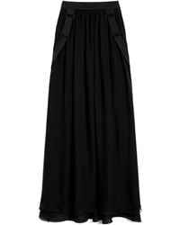 Max Mara - Buckle Detailed Maxi Skirt - Lyst