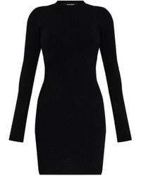 Balmain - Monogram Knitted Mini Dress - Lyst