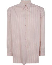 Frankie Shop - Striped Curved-Hem Shirt - Lyst
