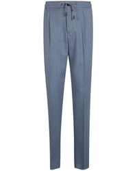 Incotex - Drawstring Pleated Trousers - Lyst