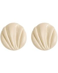 Chloé - Chloé Pleats Clip-On Earrings - Lyst
