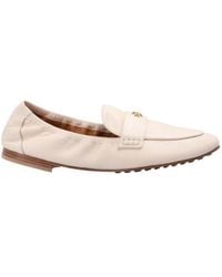 Tory Burch - Logo-Plaque Slip-On Ballet Loafers - Lyst