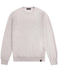 Fay - Round Neck Wool Jumper - Lyst