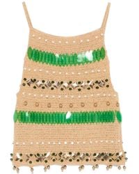 Bode - Calypso Tank Beaded Vest - Lyst