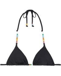 STAUD - Lido Embellished Triangle Bikini Top - Lyst