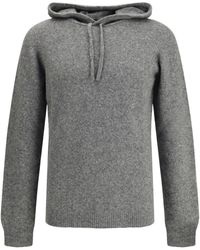 Roberto Collina - Hooded Wool Sweater - Lyst