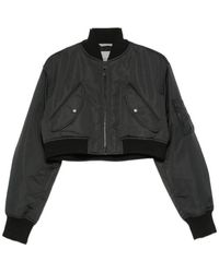 Balenciaga - Cropped Bomber Jacket - Lyst
