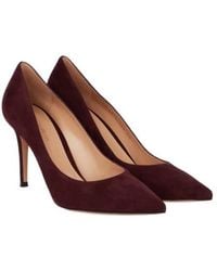 Gianvito Rossi - Solid Suede Pumps - Lyst