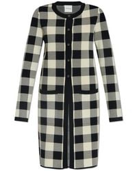 Posse - Gingham Check Button Cardigan - Lyst