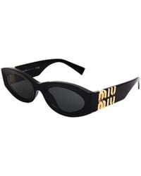 Miu Miu - Solid Color Sunglasses - Lyst