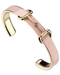Gucci - Horsebit Bangle Bracelet With Enamel - Lyst