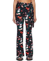Rabanne - Printed Slim Fit Pants - Lyst