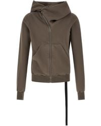 Rick Owens - Mountain Asymmetric Zip Hoodie - Lyst