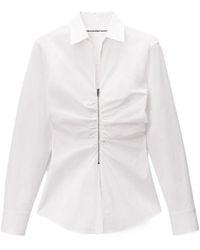Alexander Wang - Gathered Bust Shirt - Lyst