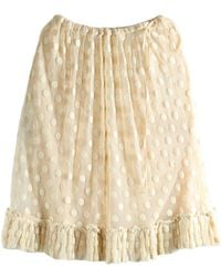 Dries Van Noten - Polka Dot Ruffled Midi Skirt - Lyst