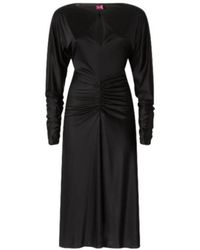 Pinko - Ruched Long-Sleeve Dress - Lyst