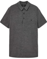AllSaints - Short-Sleeves Logo Polo Shirt - Lyst