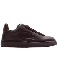 Burberry - Box Equestrian Knight Embossed Sneakers - Lyst