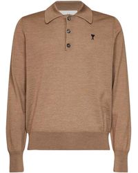 Ami Paris - Ami Ami De Coeur Long-Sleeve Polo Shirt - Lyst