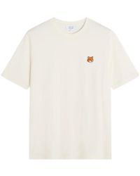 Maison Kitsuné - Maison Kitsuné Fox Patch Cotton T-Shirt - Lyst
