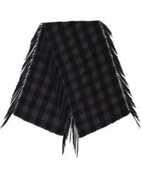 Destin - Checked Scarf - Lyst