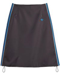 Adidas by Wales Bonner - Satin Stripe-Detail Skirt - Lyst