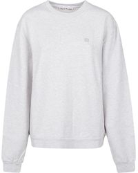 Acne Studios - Fleece Crew-Neck Sweatshirt - Lyst