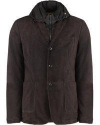Moorer - Removable-Hood Leather Jacket - Lyst